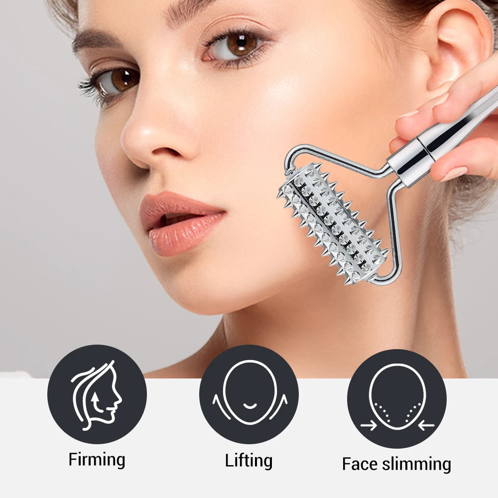 Stainless Steel Face Roller Massager for Neck Facial Beauty Care