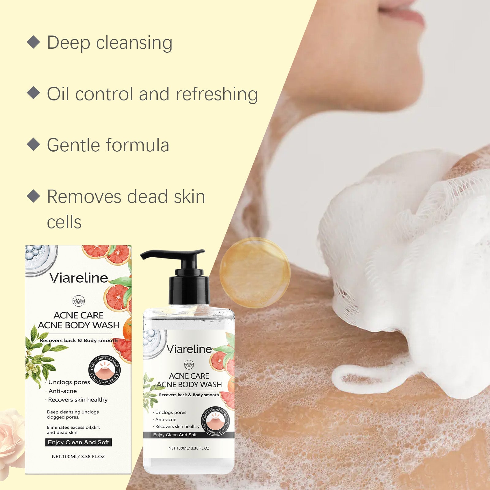 Soothing Repair Shower Gel Hydrating Moisturizing Body Cleansing Care