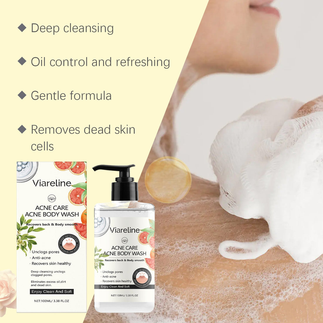 Soothing Repair Shower Gel Hydrating Moisturizing Body Cleansing Care