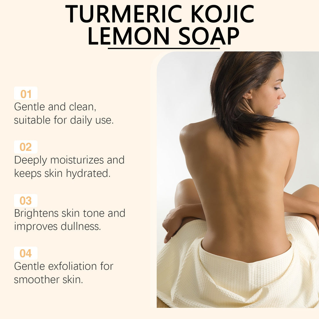 Lemon Turmeric Soap Gentle Cleansing for Face and Body