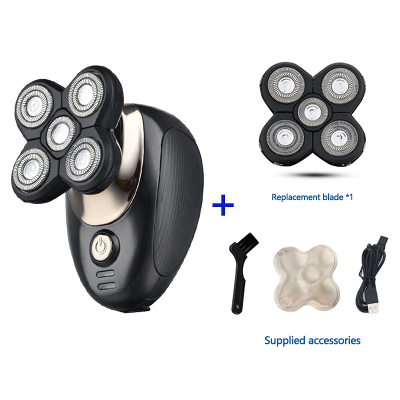 Multifunctional Electric Shaver Wet Dry Rechargeable Beard Trimmer Kit