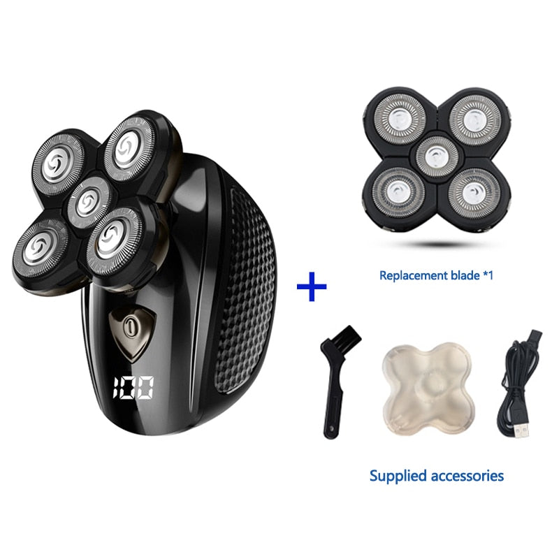 Multifunctional Electric Shaver Wet Dry Rechargeable Beard Trimmer Kit