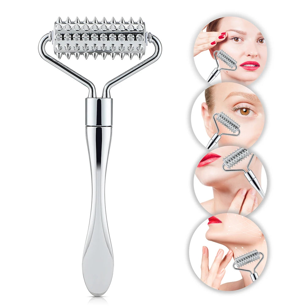Stainless Steel Face Roller Massager for Neck Facial Beauty Care
