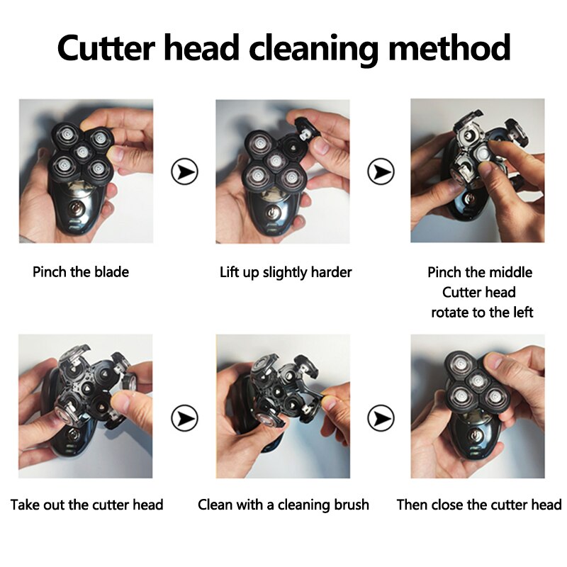 Multifunctional Electric Shaver Wet Dry Rechargeable Beard Trimmer Kit