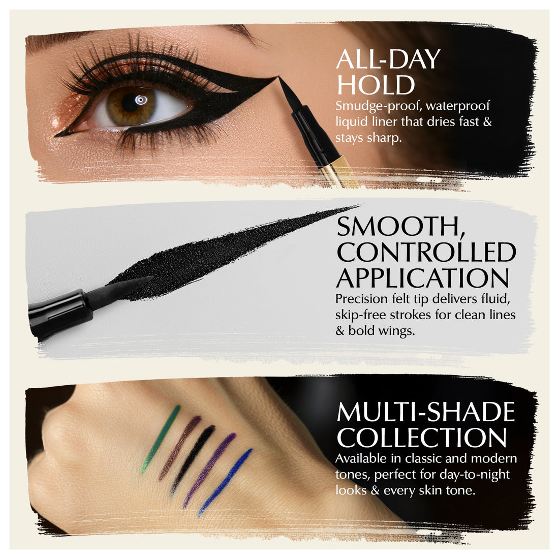 Waterproof Liquid Eyeliner Pen Smudge Proof Vegan Precision Matte