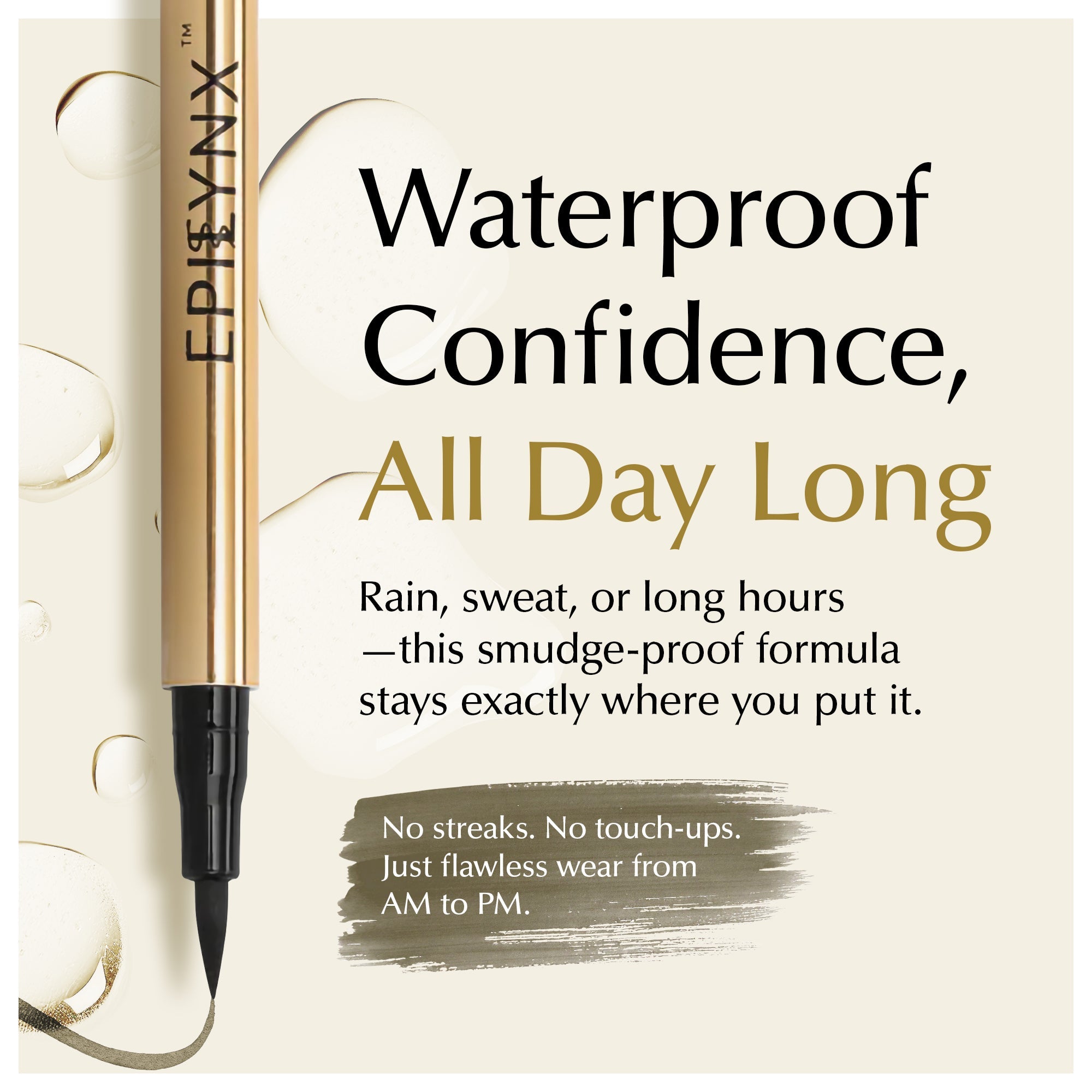 Waterproof Liquid Eyeliner Pen Smudge Proof Vegan Precision Matte