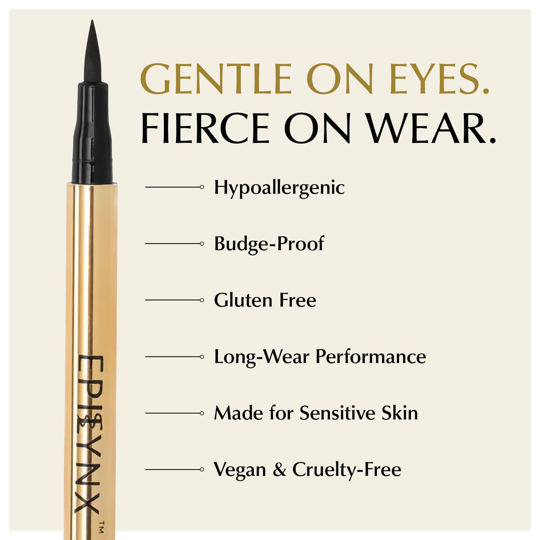 Waterproof Liquid Eyeliner Pen Smudge Proof Vegan Precision Matte