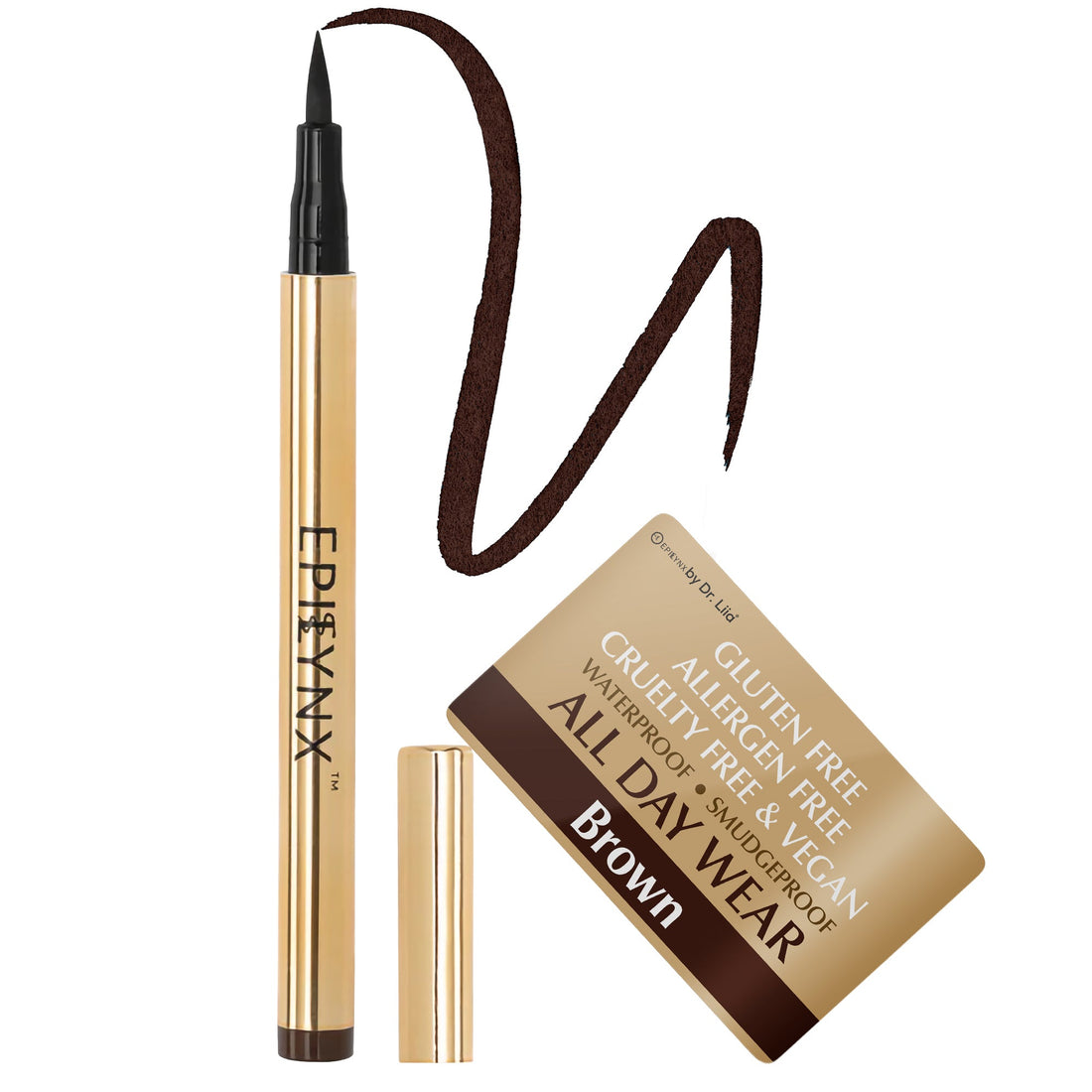 Waterproof Liquid Eyeliner Pen Smudge Proof Vegan Precision Matte
