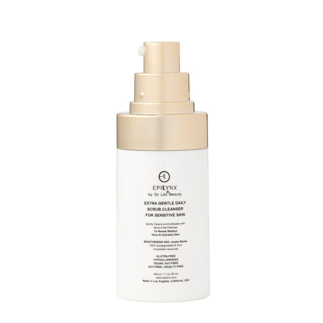 Gentle Exfoliating Face Scrub with Hyaluronic Acid Aloe Jojoba