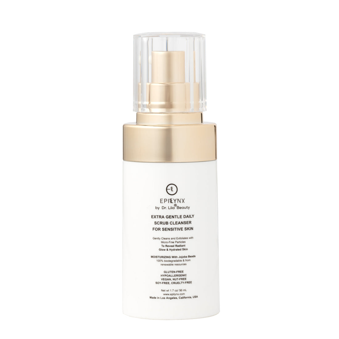 Gentle Exfoliating Face Scrub with Hyaluronic Acid Aloe Jojoba