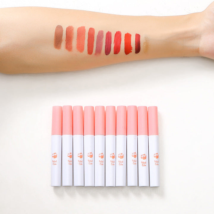 10 PCS Matte Liquid Lipstick Set Long Lasting Velvet Finish