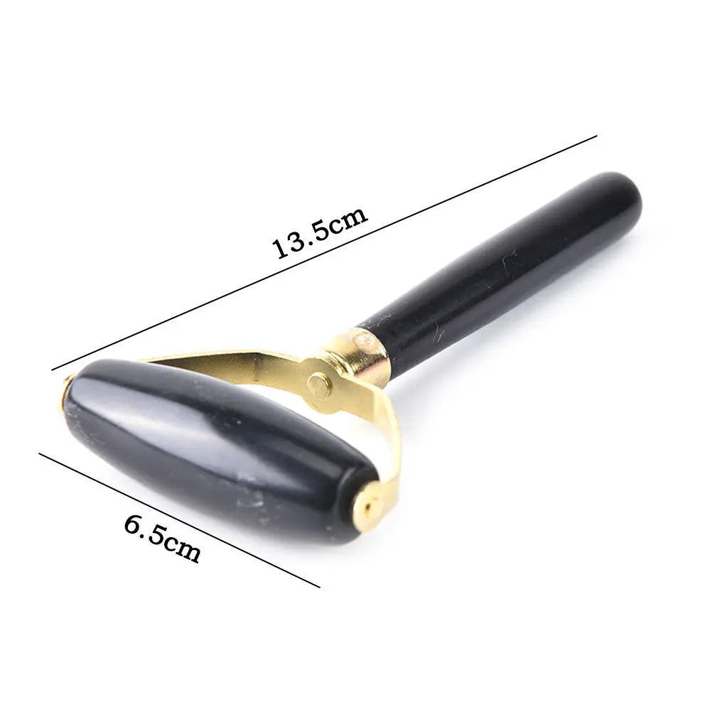Natural Obsidian Quartz Face Roller Anti Wrinkle Beauty Massage Tool
