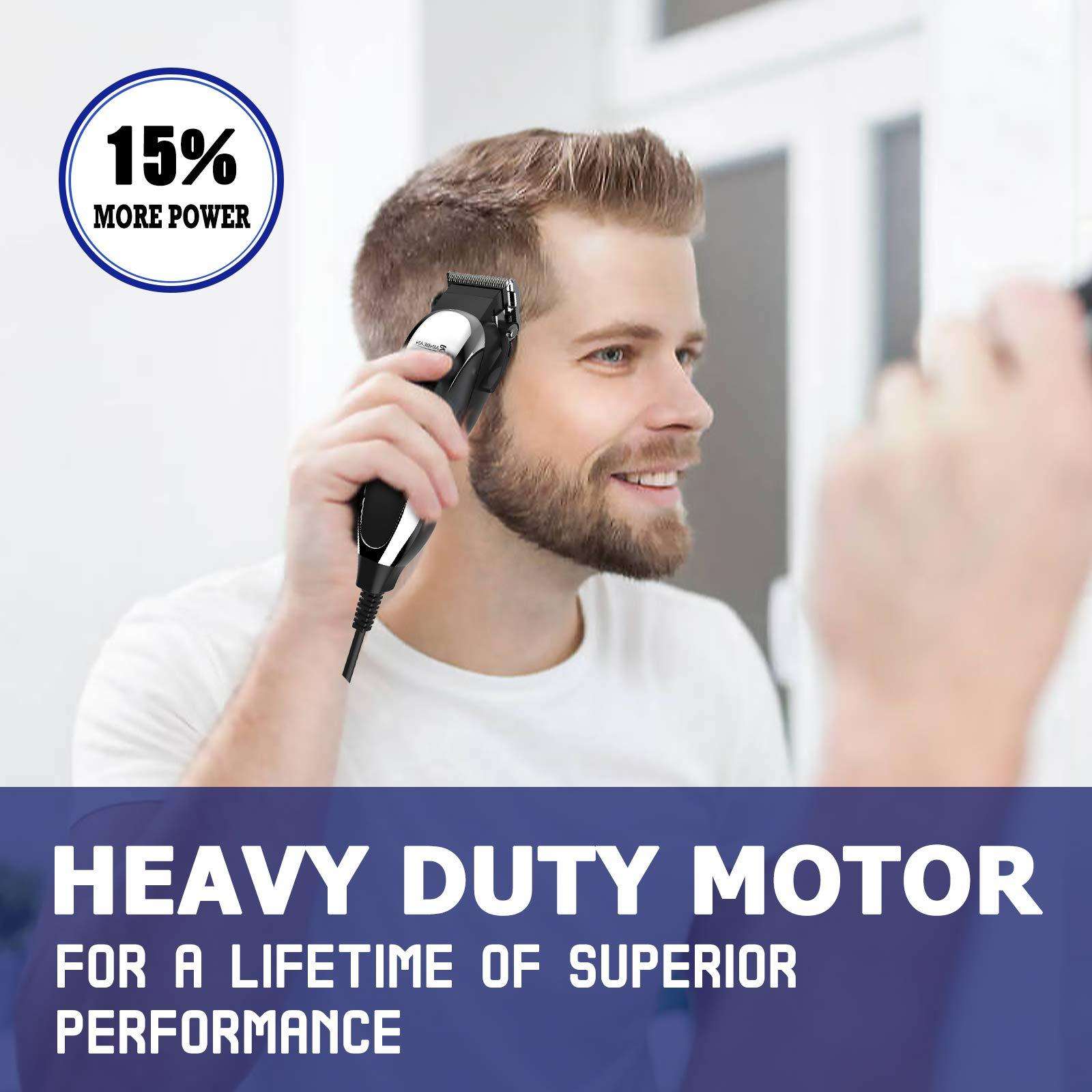 Professional Corded Hair Clippers – 7-in-1 Men's Grooming Kit