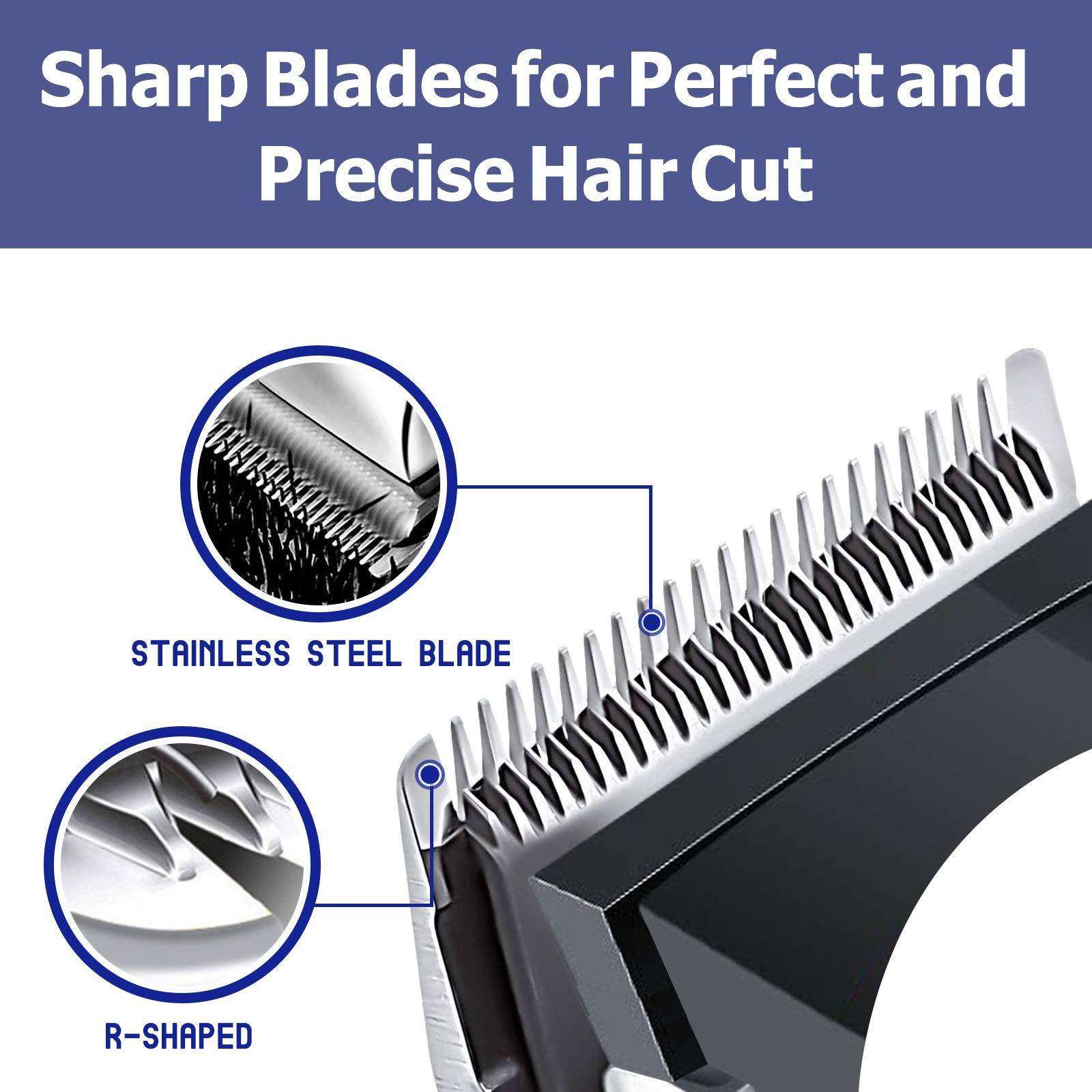 Professional Corded Hair Clippers – 7-in-1 Men's Grooming Kit