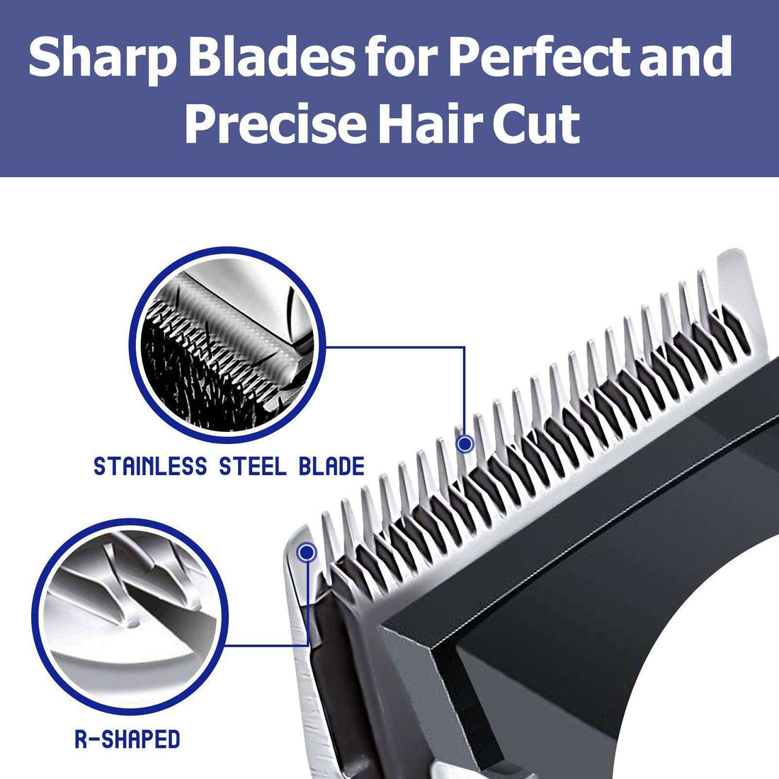 Professional Corded Hair Clippers – 7-in-1 Men's Grooming Kit
