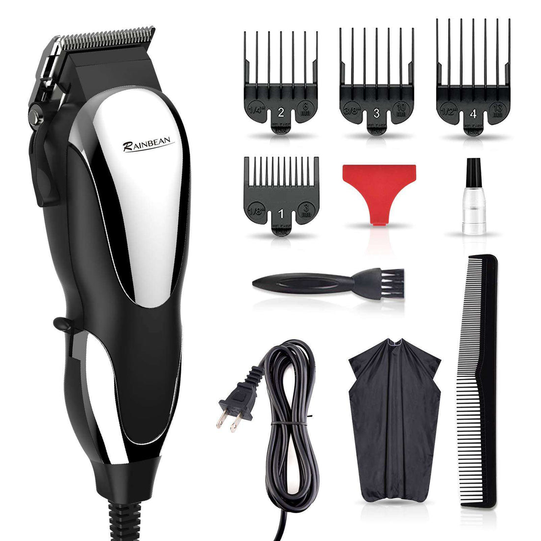 Professional Corded Hair Clippers – 7-in-1 Men's Grooming Kit